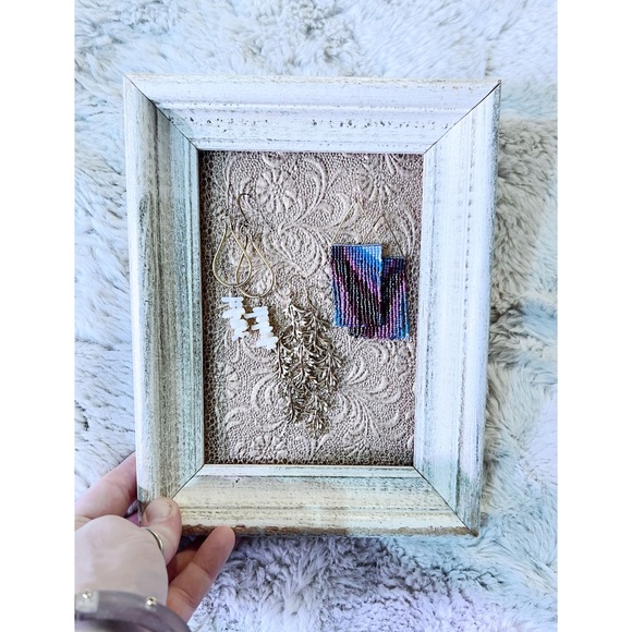 EUC | Handmade Earring Organizer (Hanging Style) For Hooked Earrings | 5” x 7” - Picture 5 of 9